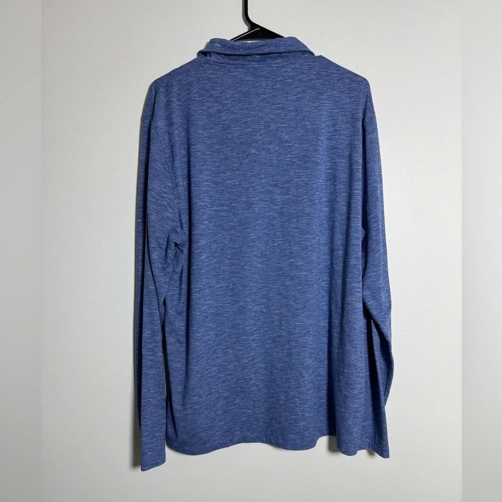 J.Crew Performance 1/4 Zip Pullover XL Blue Athletic Shirt